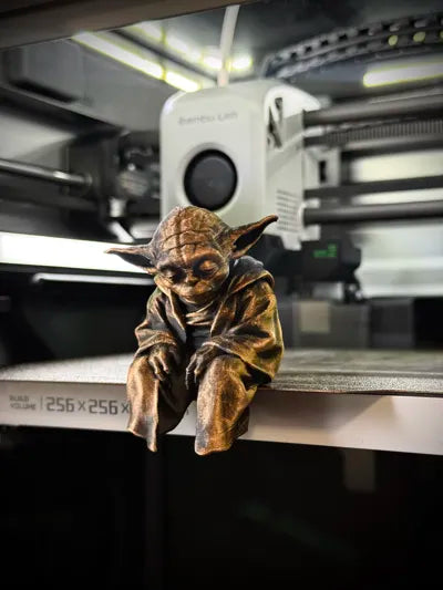 Sad Yoda Figurine on a Ledge!