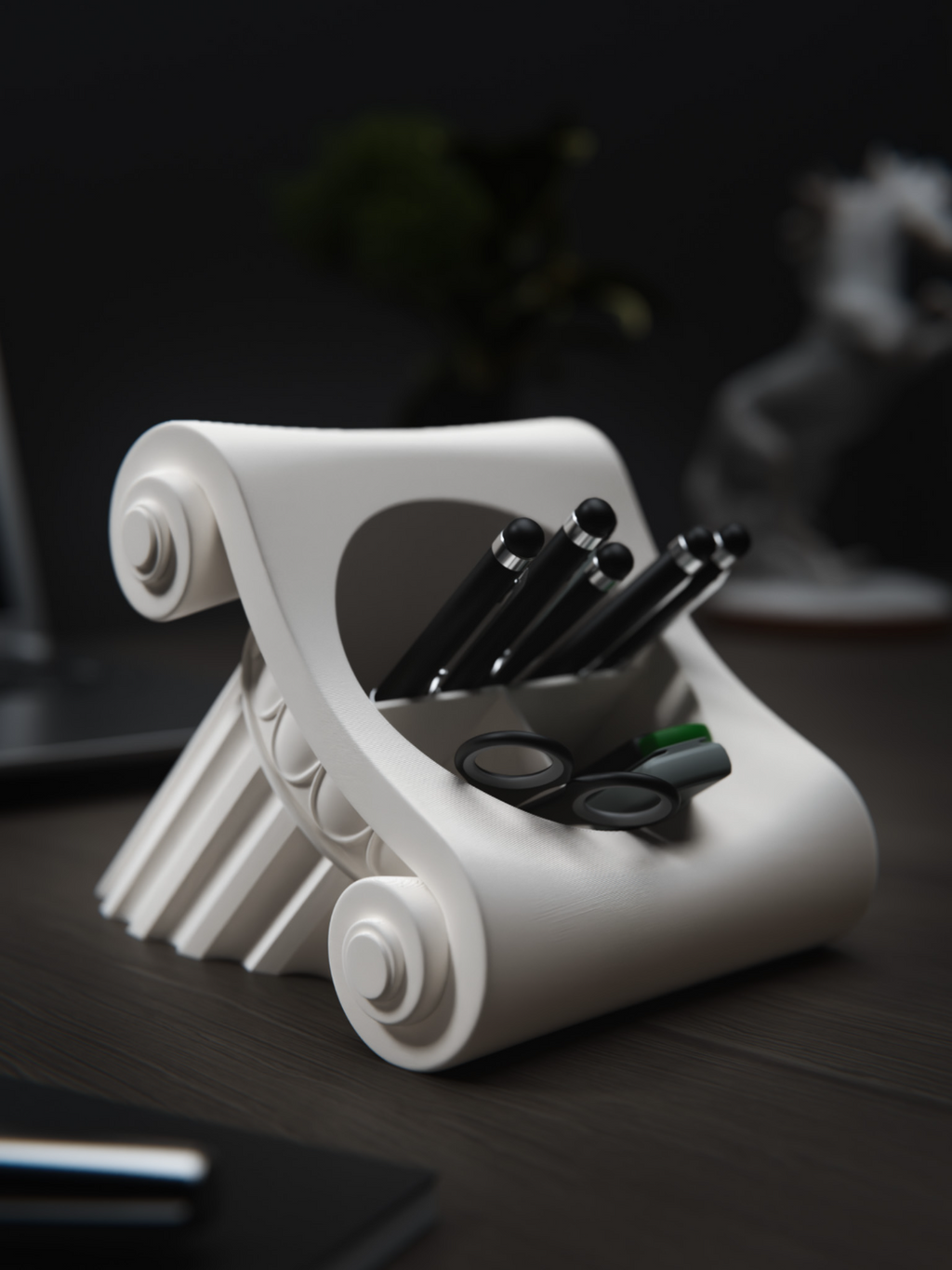 Greek pillar Pen Holder
