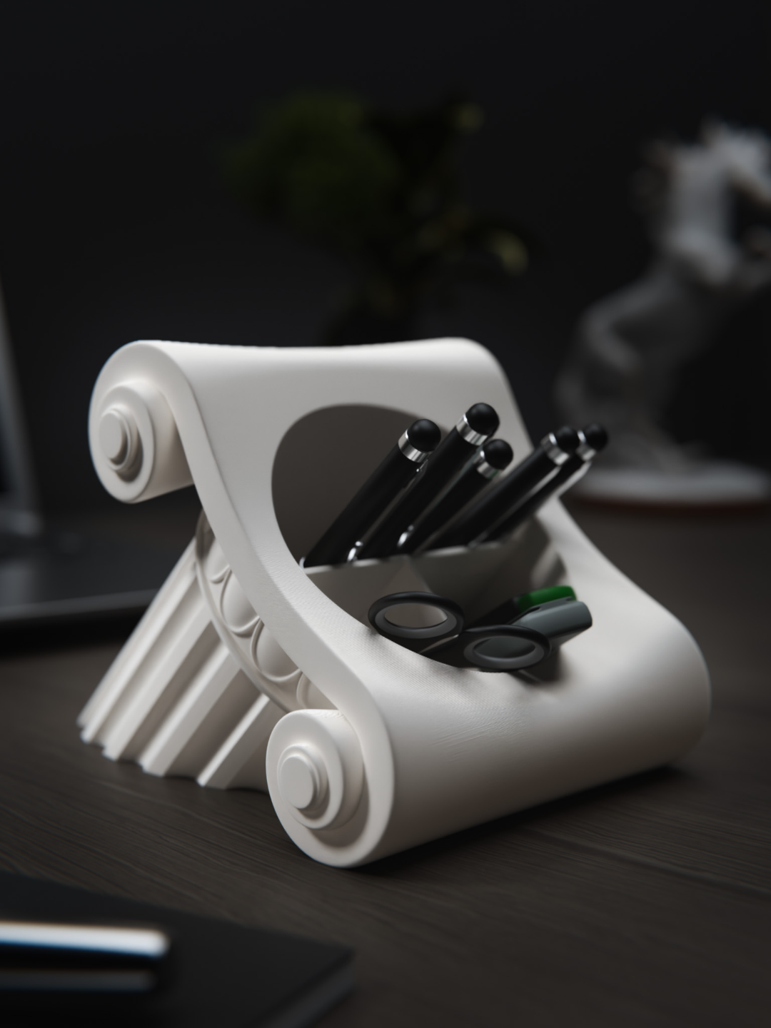 Greek pillar Pen Holder