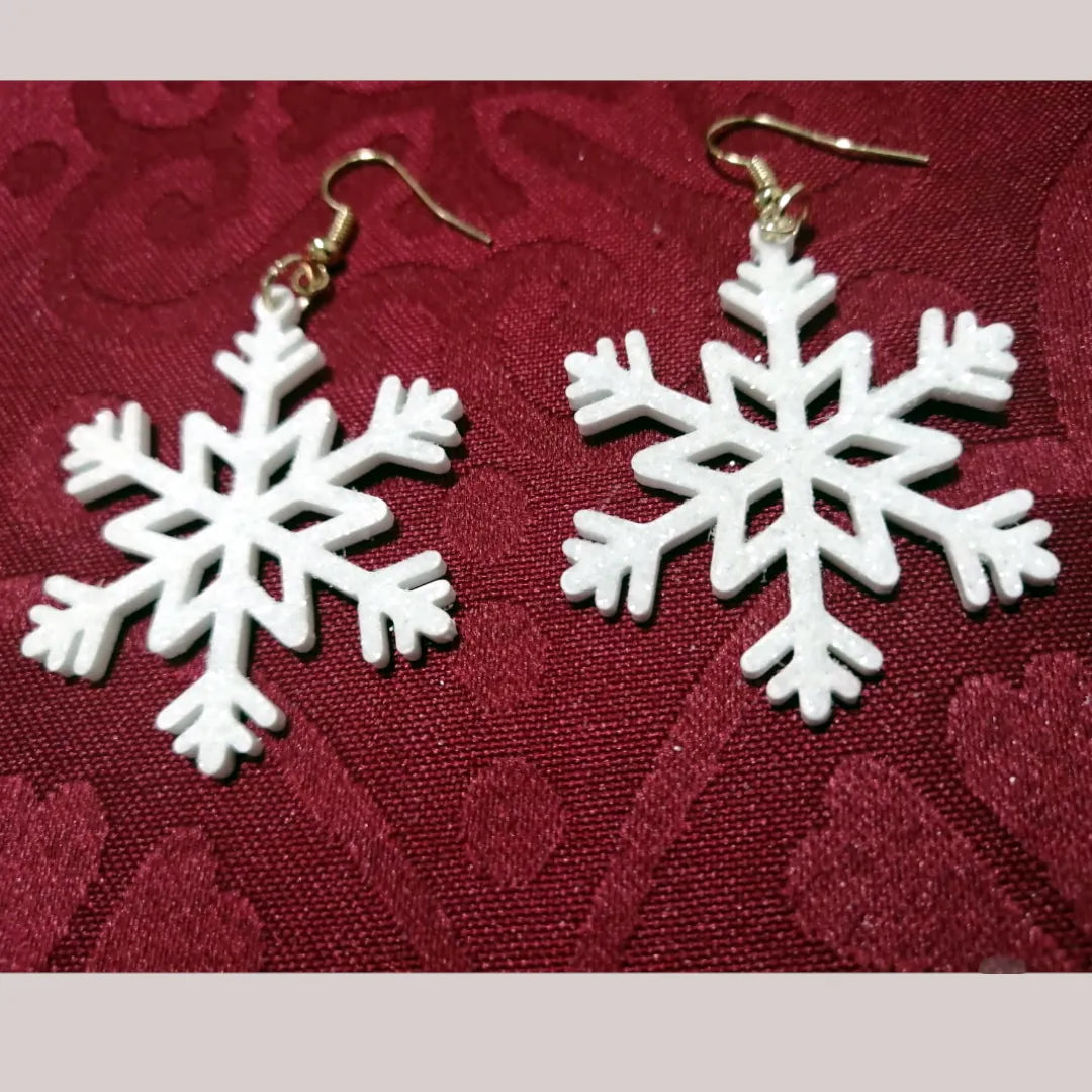 Snowflake earrings / ornament