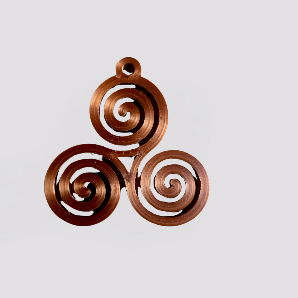 tri spiral earing